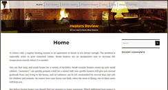 Desktop Screenshot of heatersreview.com